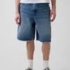 10,5" weite Denim-Carpenter-Shorts