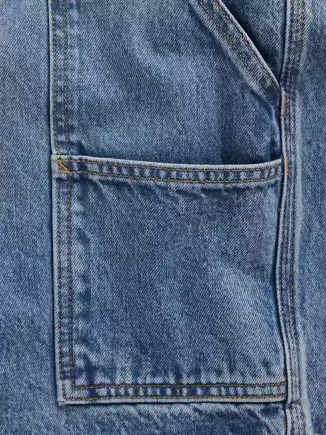 10,5" weite Denim-Carpenter-Shorts