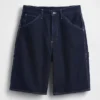 10,5" weite Denim-Carpenter-Shorts