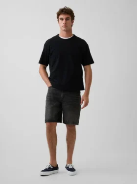 10,5" weite Jeans-Shorts