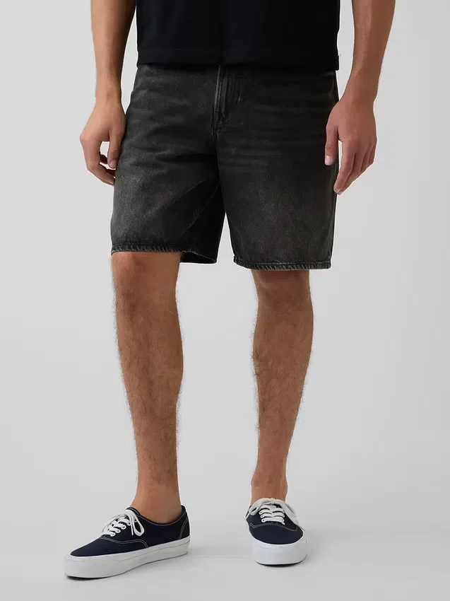 10,5" weite Jeans-Shorts