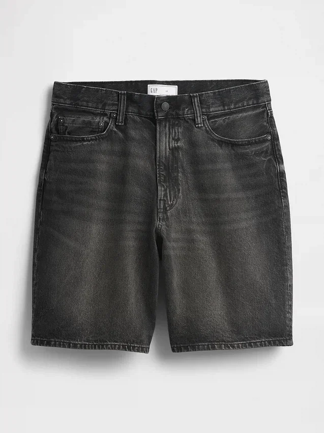 10,5" weite Jeans-Shorts