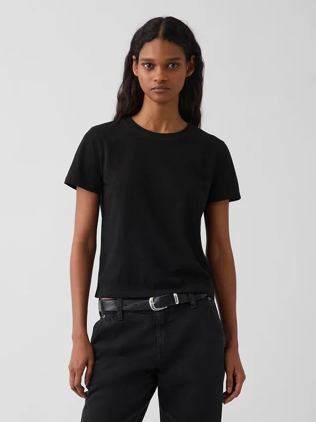 100 % Baumwolle – Authentisches Shrunken-T-Shirt