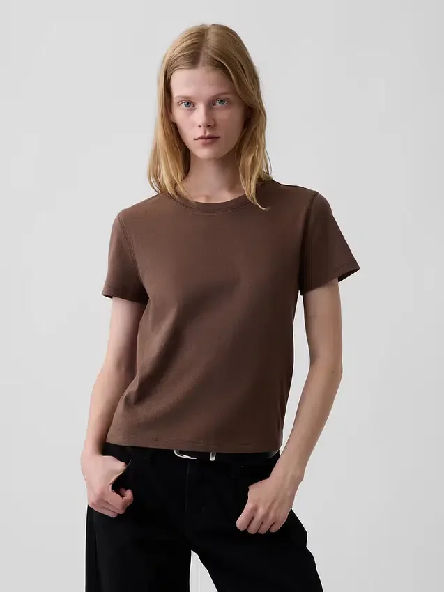 100 % Baumwolle – Authentisches Shrunken-T-Shirt