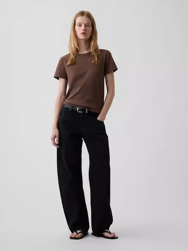 100 % Baumwolle – Authentisches Shrunken-T-Shirt