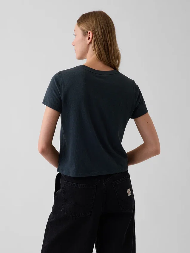 100 % Baumwolle – Authentisches Shrunken-T-Shirt