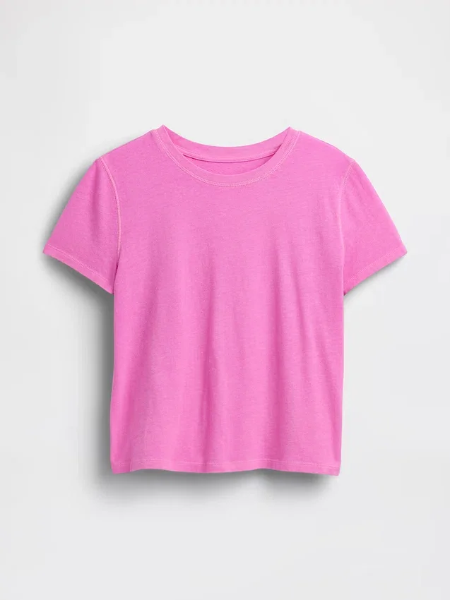 100 % Baumwolle – Authentisches Shrunken-T-Shirt