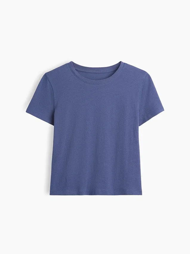 100 % Baumwolle – Authentisches Shrunken-T-Shirt