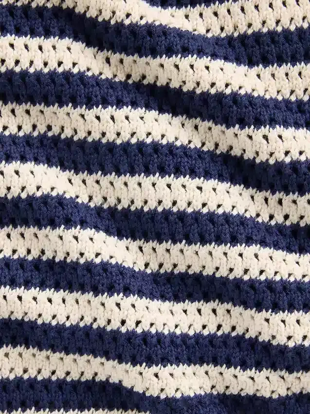 100 % Baumwolle, gehäkelter, leicht anzuziehender Mini-Skort