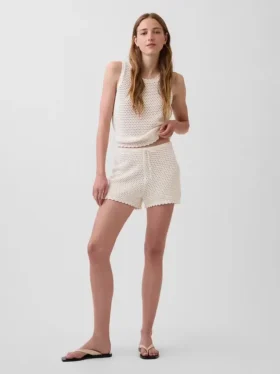 100 % Baumwolle – Häkel-Shorts zum einfachen Anziehen