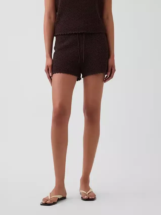 100 % Baumwolle – Häkel-Shorts zum einfachen Anziehen