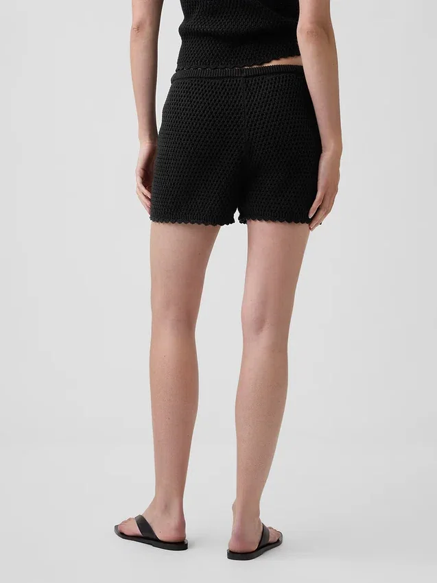100 % Baumwolle – Häkel-Shorts zum einfachen Anziehen