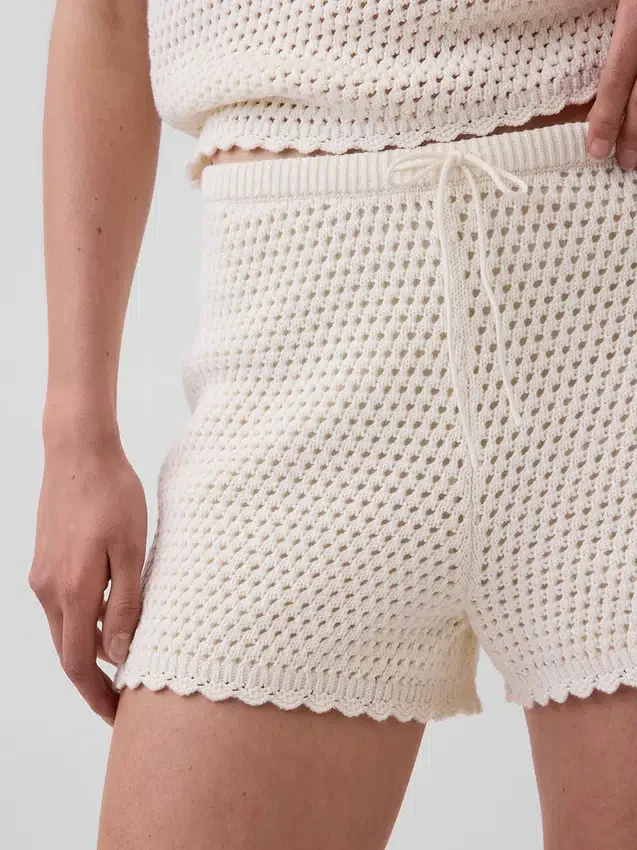 100 % Baumwolle – Häkel-Shorts zum einfachen Anziehen