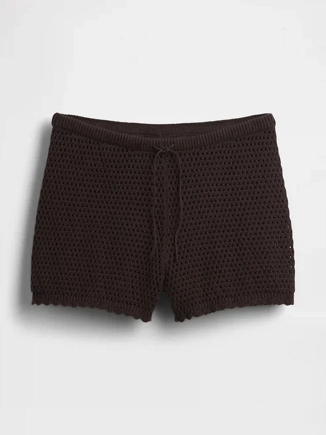 100 % Baumwolle – Häkel-Shorts zum einfachen Anziehen