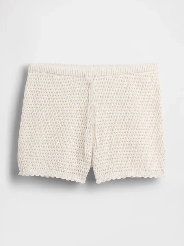 100 % Baumwolle – Häkel-Shorts zum einfachen Anziehen