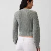 100 % Baumwolle – Kurzer Pullover mit Fässchenärmeln