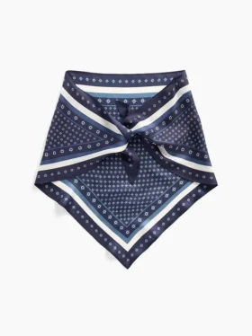 100 % Seide – Übergroßer dreieckiger Bandana-Schal