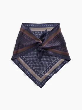 100 % Seide – Übergroßer dreieckiger Bandana-Schal