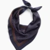 100 % Seide – Übergroßer dreieckiger Bandana-Schal
