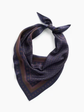 100 % Seide – Übergroßer dreieckiger Bandana-Schal