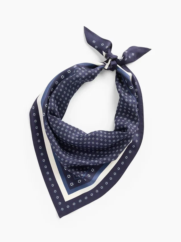 100 % Seide – Übergroßer dreieckiger Bandana-Schal