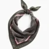 100 % Seide – Übergroßer dreieckiger Bandana-Schal