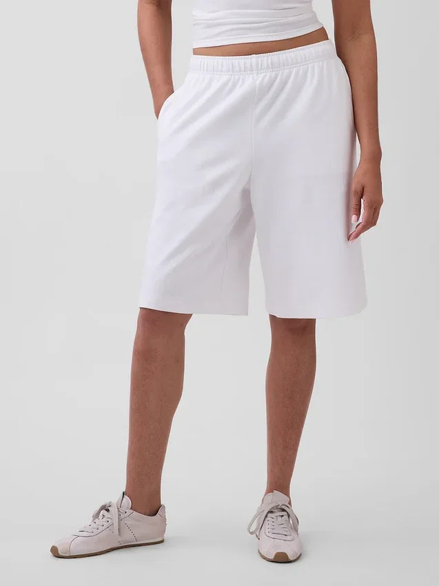 11,5" Vintagesoft-Frottee-Longline-Shorts