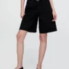 11" Denim-Shorts mit mittlerer Leibhöhe und verlängertem Schnitt