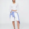 11" Mid-Rise-Longline-Jeansshorts