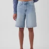 11" Mid-Rise-Longline-Jeansshorts