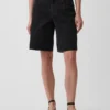 11" Mid-Rise-Longline-Jeansshorts