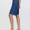 11" Mid-Rise-Longline-Jeansshorts