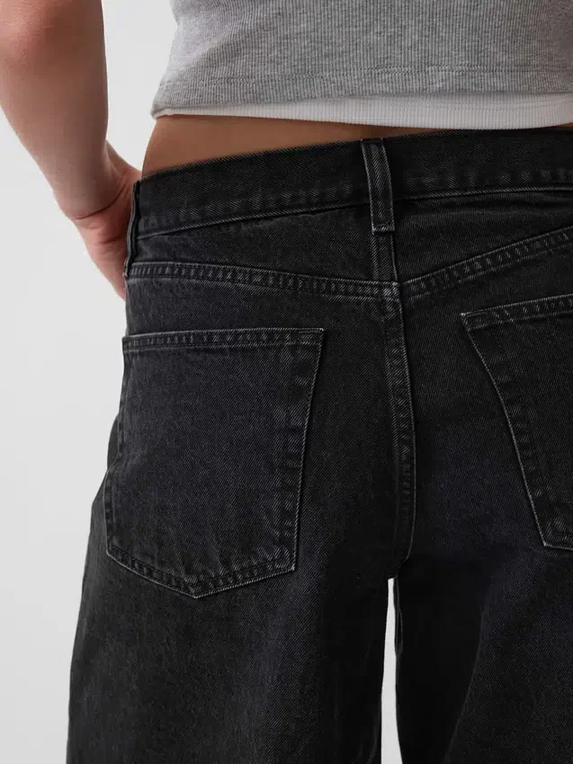 11" Mid-Rise-Longline-Jeansshorts