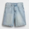 11" Mid-Rise-Longline-Jeansshorts