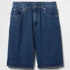 11" Mid-Rise-Longline-Jeansshorts