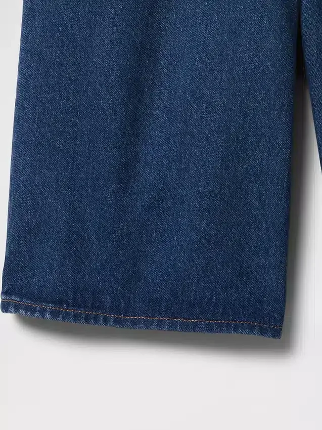 11" Mid-Rise-Longline-Jeansshorts