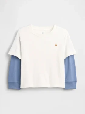 2-in-1-T-Shirt aus schwerer Baumwolle für Baby & Kleinkind