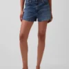 3,5" hohe, locker sitzende, gerade geschnittene Jeansshorts
