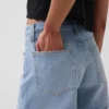 3,5" hohe, locker sitzende, gerade geschnittene Jeansshorts