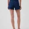 3,5" hohe, locker sitzende, gerade geschnittene Jeansshorts im Matrosen-Stil