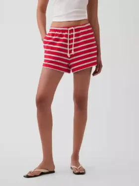 3,5″ Lässige Shorts aus Frottee