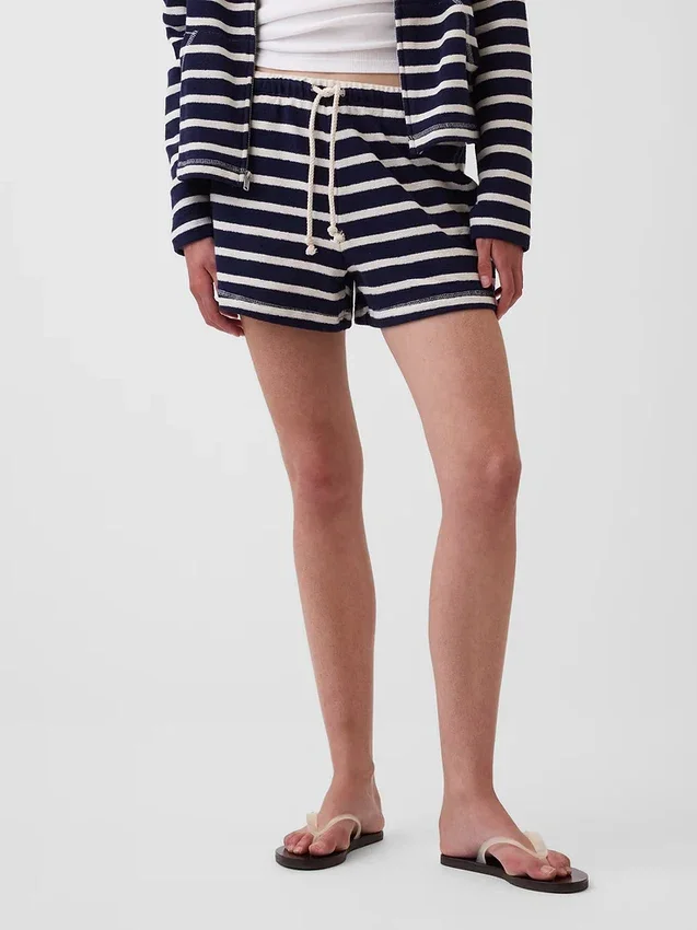 3,5" Lässige Shorts aus Frottee
