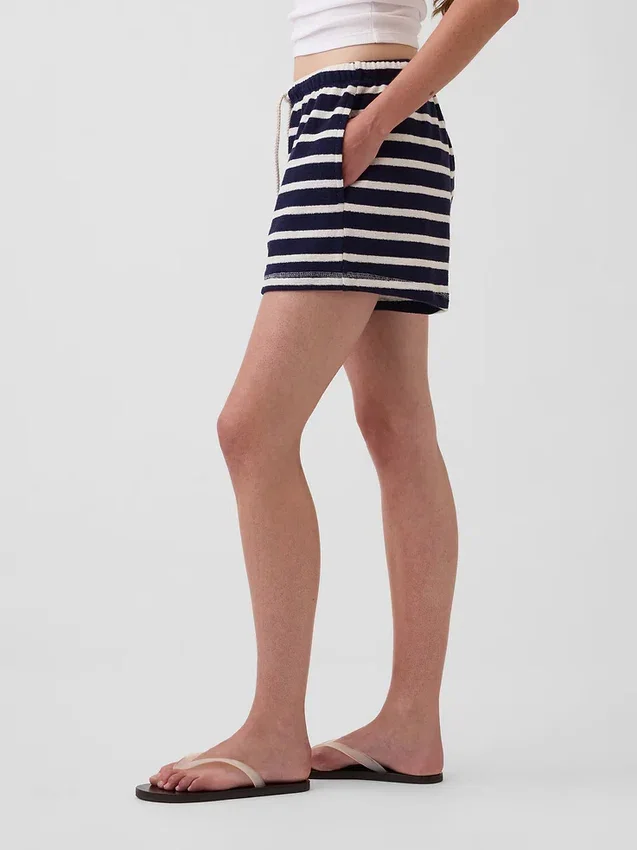 3,5" Lässige Shorts aus Frottee