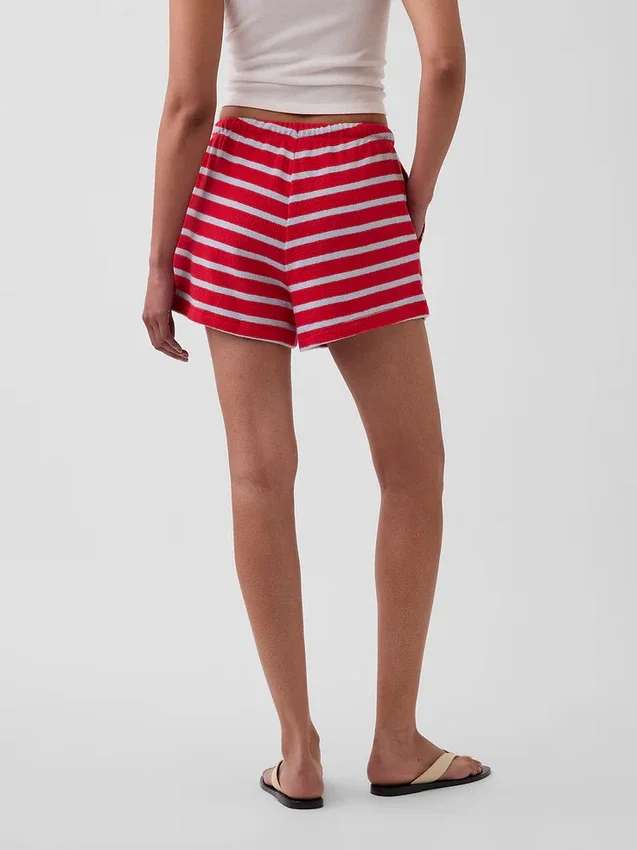 3,5" Lässige Shorts aus Frottee