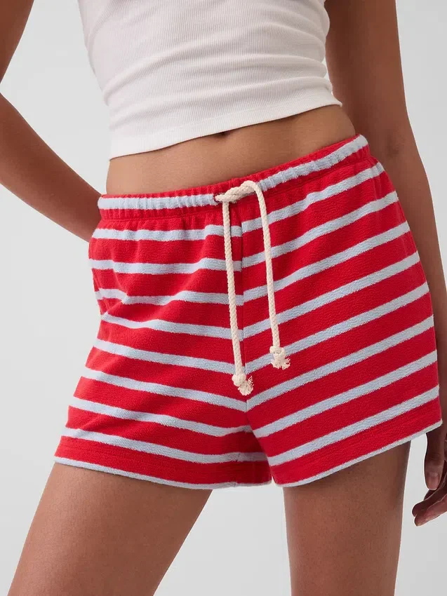 3,5" Lässige Shorts aus Frottee