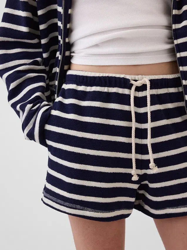 3,5" Lässige Shorts aus Frottee