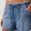 3,5“ tief sitzende, bequeme Jeans-Shorts