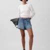 3,5“ tief sitzende, bequeme Jeans-Shorts