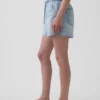 3,5“ ultraweiche, tief sitzende Easy-Denim-Shorts