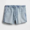 3,5“ ultraweiche, tief sitzende Easy-Denim-Shorts